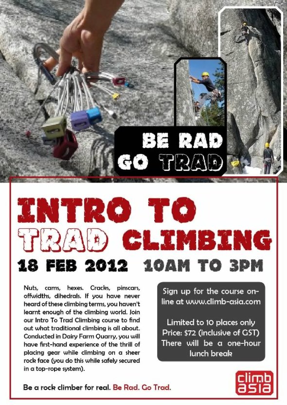 Intro to Trad climbing