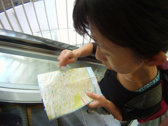 On the Central Escalators 