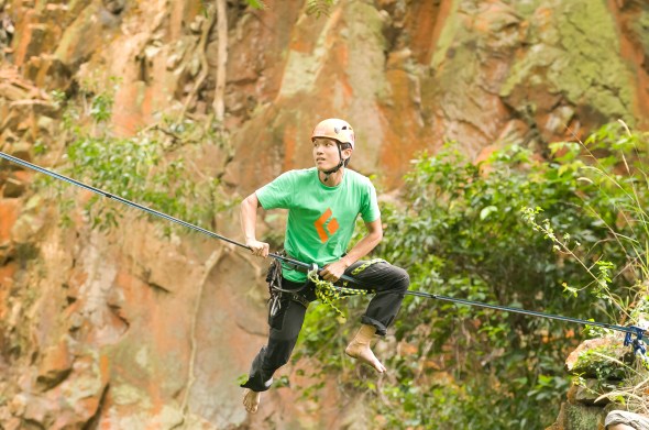 Crash dummy run on the line (Photo By Andrew Ong) 