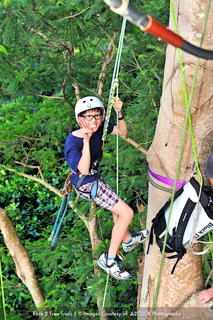 Terence Chua on the tree!