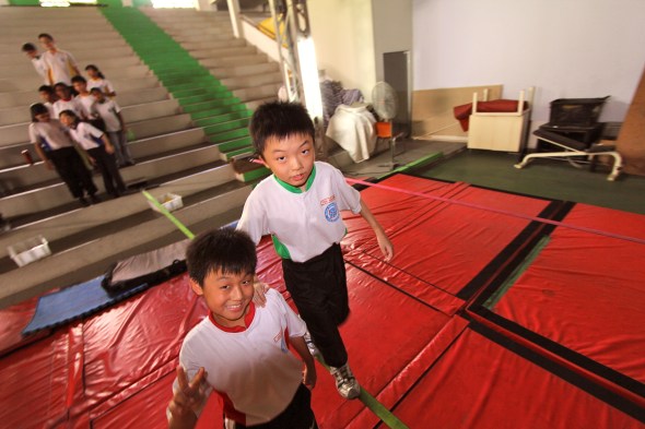 The boys are absolutely enjoying it!