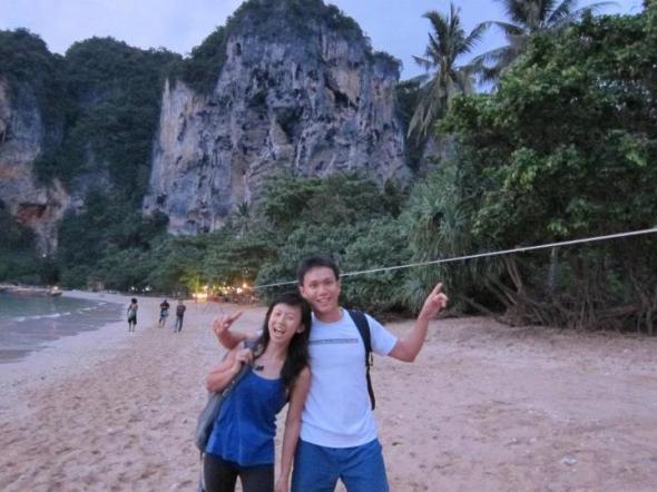 Thats how long the line looks like on the beach of Tonsai!