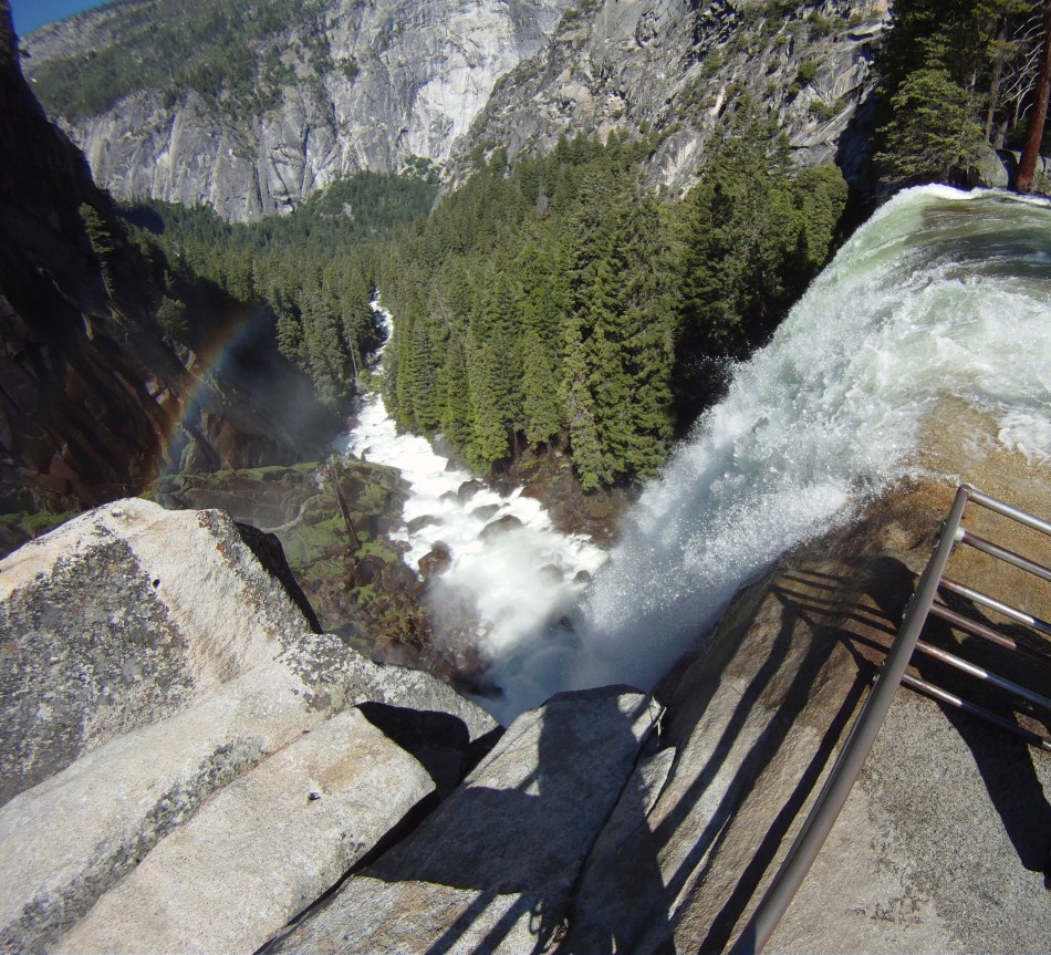 Looking down at Vernal falls inYosemite Valley!