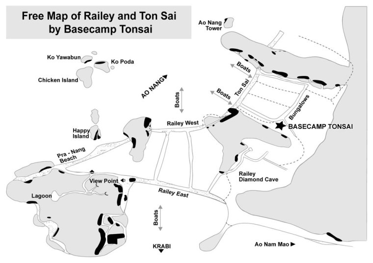 Map of Tonsai Basecamp 