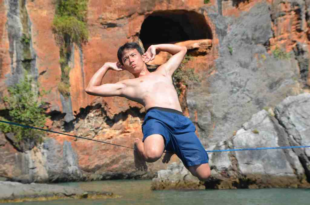 relax double drop knee.. face not very relax though