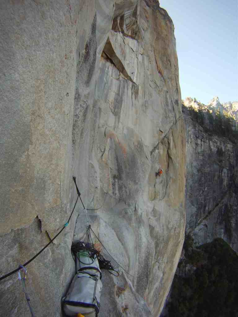 Jugging up to the last high point after the shit