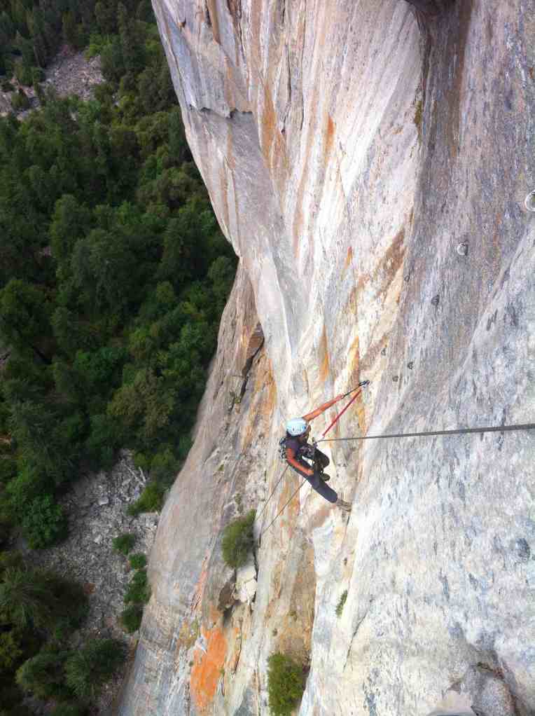 Look how steep the wall is.. 