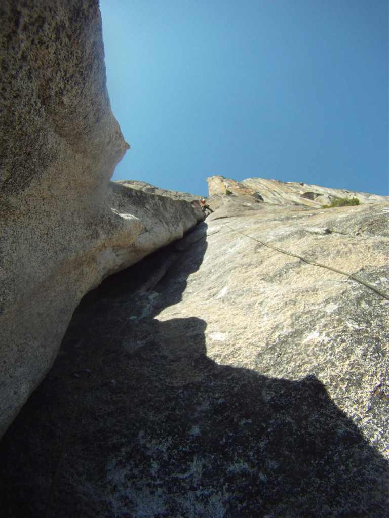 Thats how big it is. Nothing really fits in there, I had to climb with half my ass out of the wall and the half in there.