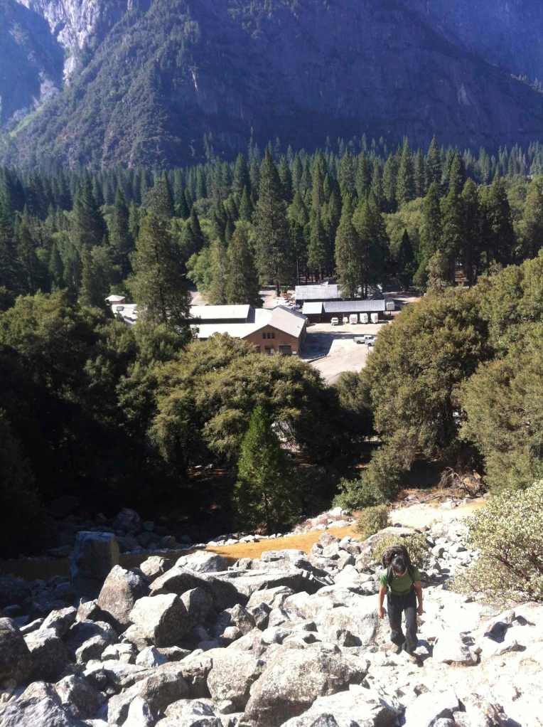 Hiking loads, the beginning of the walk from SAR Cache