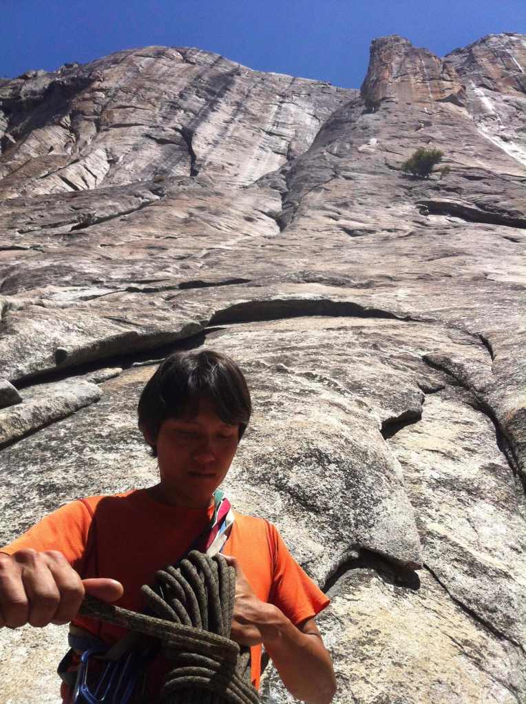 I like the feeling of being at the start of the climb and looking at these walls. They thought to yourself is always 'thats looks closer than it is!'