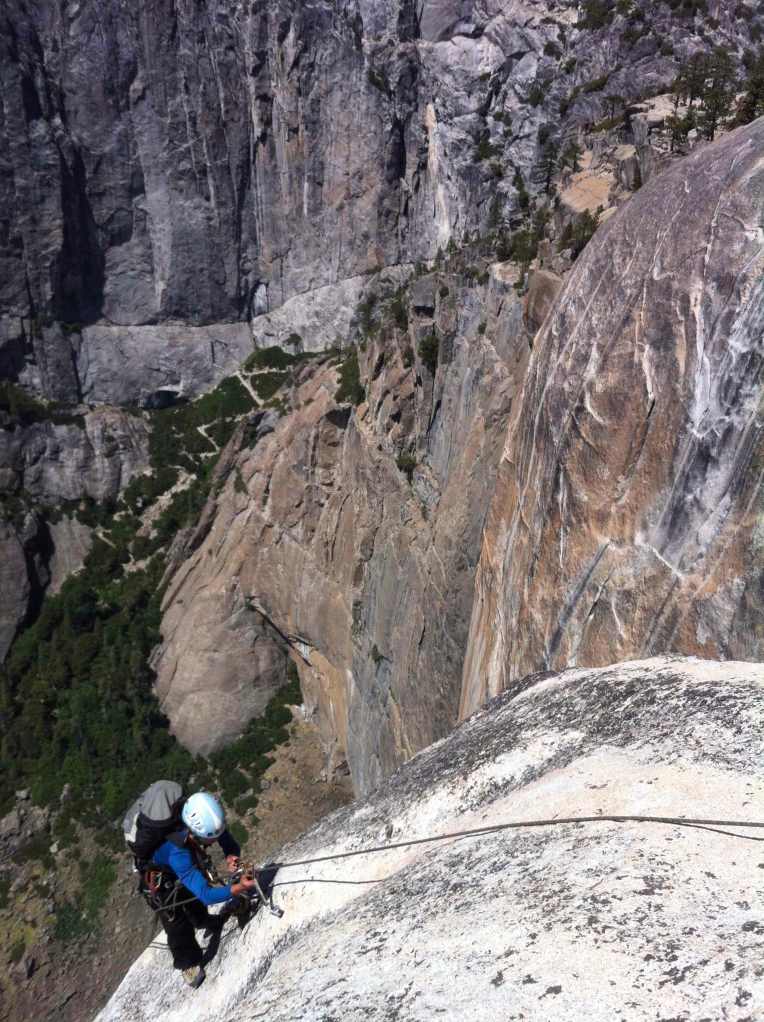The woman is solid on this climb. 100% and then some.