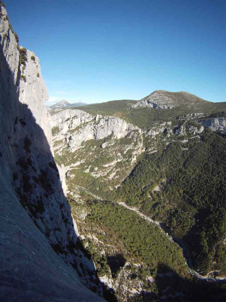 Going down sometimes can be more intimidating than climbing out