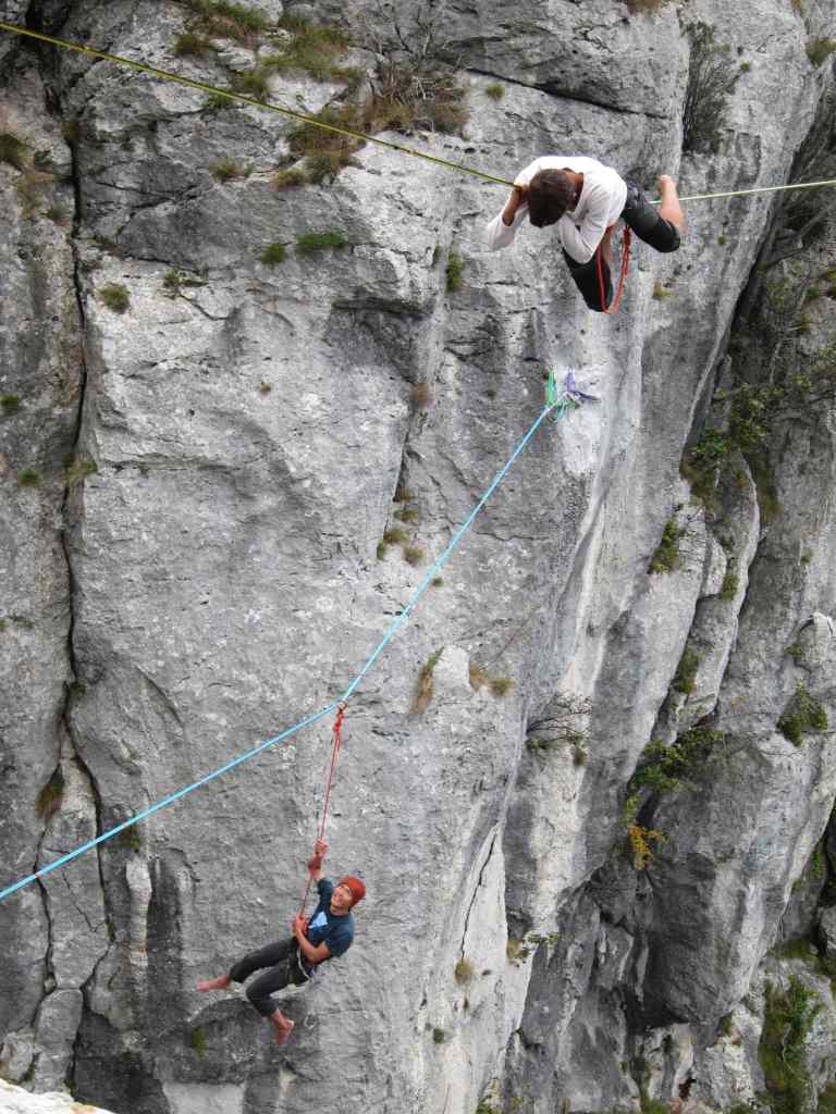 Friendship on the line.. literally..