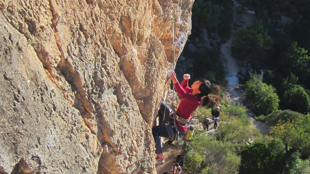 At Competicion sector with some crimp fest going on