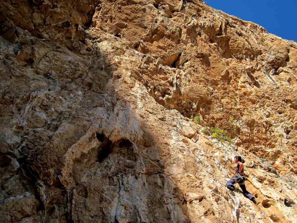 Poema De Roca is a huge cave with routes from 6b - 8c on huge overhangs 