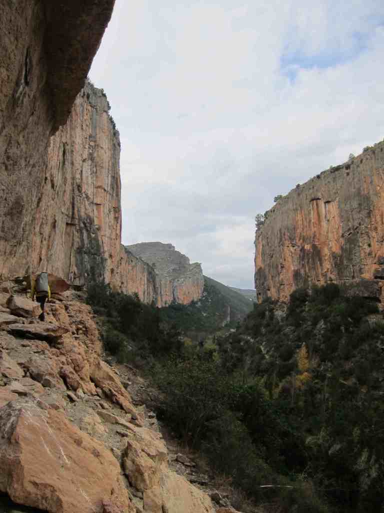 Looking at a lot of climbing in the second gorge
