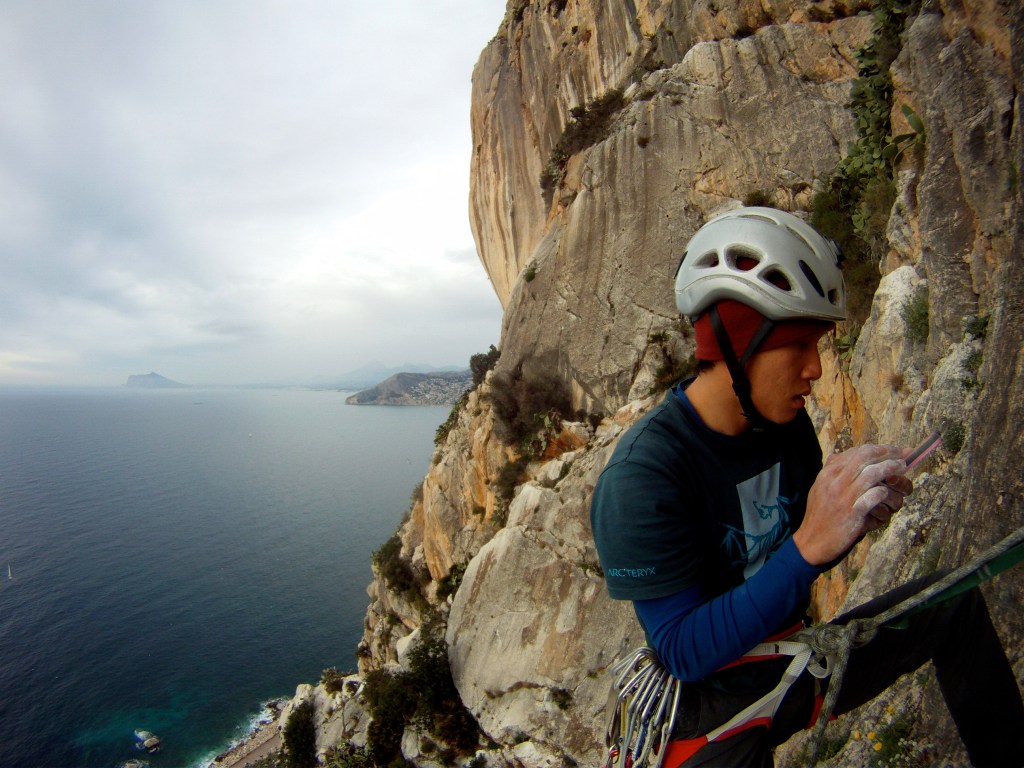 On Coasta Blanca checking the route topi