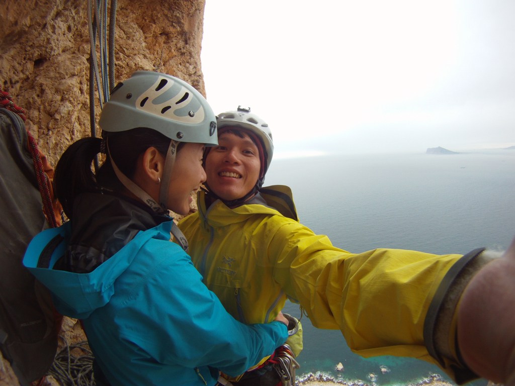 The cave on Coasta Blanca before the last pitch!
