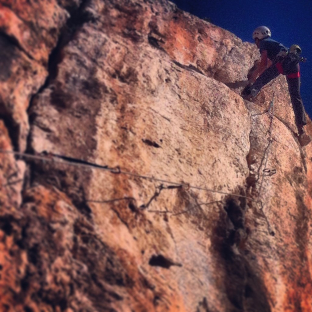 Glimpse of the intense last pitch on El Navigante. The original goes straight up on the left and my backside was itchy so I went right..