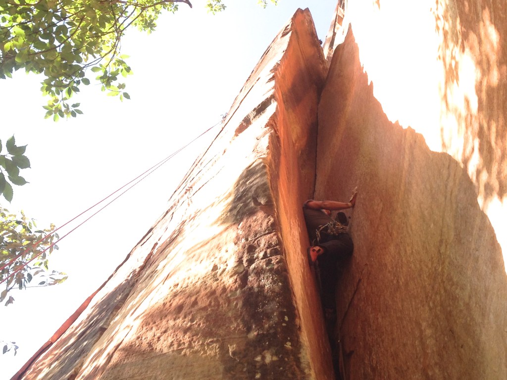 Squeezing it in.. Satisfying climb on its own..