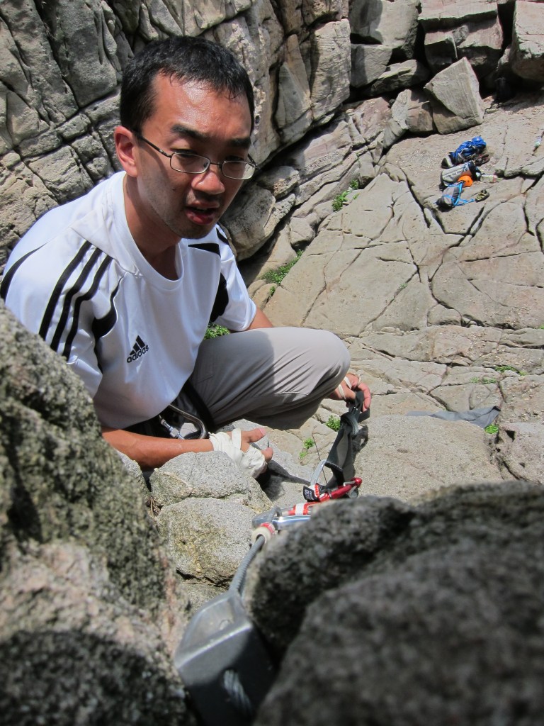 Sek Koon from KL on anchor building and learning how to get off a climb