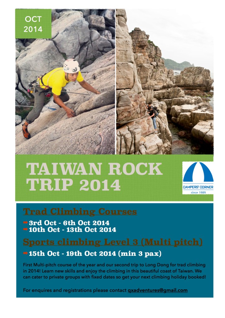 Taiwan Trad climbing 2014