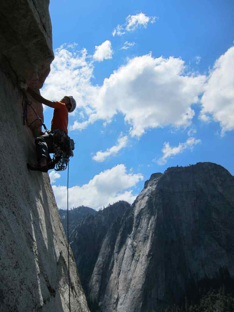 On the third pitch of Freeblast and muscling the 11b section which I couldn't free