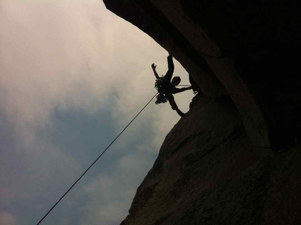 The last few meters of climbing! 