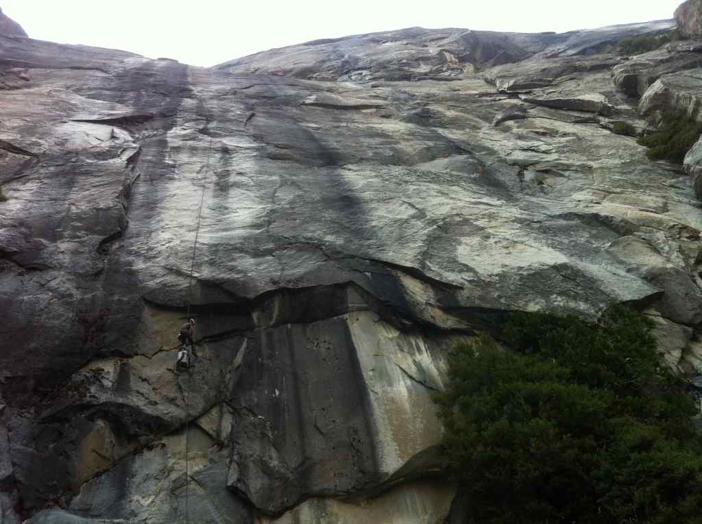 The descent off East Ledges