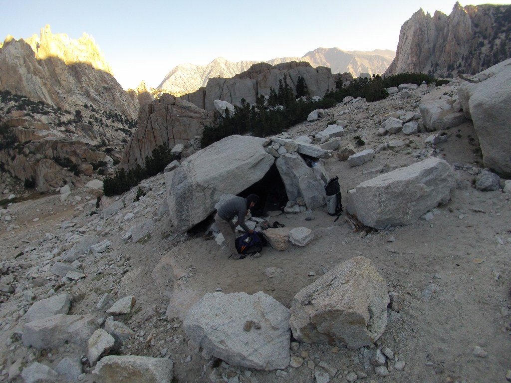 The bivy cave!