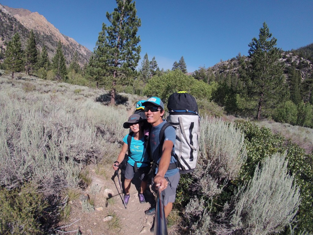 Us in our GTX with big packs 